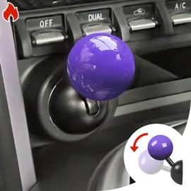 Joystick Car Push Start Button Cover, Metal Car Push to Start Accessories, Engine Start Stop Button Cover, Funny Car Ignition Button Cover Decorations Cool Car Accessories Interior Decor, Purple