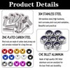 LUYEJKO Engine Dress up Kit, 40 PCS Bumper Fender Washers