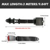 MGT 3.6M 3 Point Retractable Adjustable Car Seat Belt For
