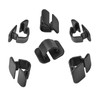 MYBA-S 15x Abdeckstopfen Motorhaube Dämmmatte Clips - Auto - Schwarz