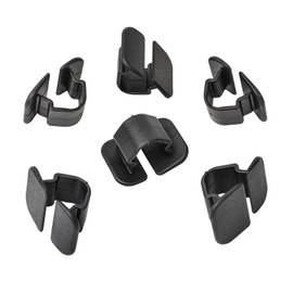 MYBA-S 15x Abdeckstopfen Motorhaube Dämmmatte Clips - Auto - Schwarz - Kunststoff - Custom - front_upper