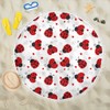 FreedomLook Ladybug Love Comfortable Rounded Beach Pool Picnic Towel Blanket