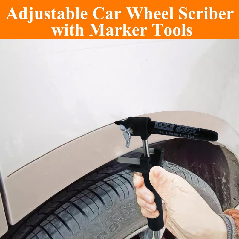 Car Wheel Eyebrow Scriber, Auto Dent Repair Tool, Body Line
