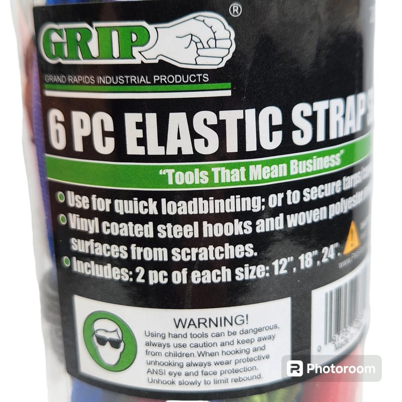 Grand Rapids Industrial Products (GRIP) GRIP Elastic 12" 18" 24"