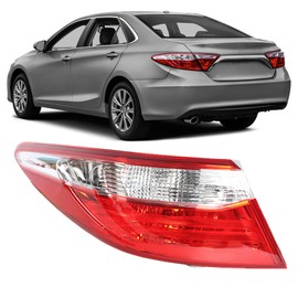 Silscvtt Driver Side Outer Tail Light Assembly Replacement for 2015 2016 2017 Toyota Camry Left Rear Brake Tail Lamp 8156006640 TO2804121