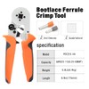 iCrimp Square Self-Adjustable Crimping Tools for AWG23-10 Bootlace End-Sleeves Ferrule,