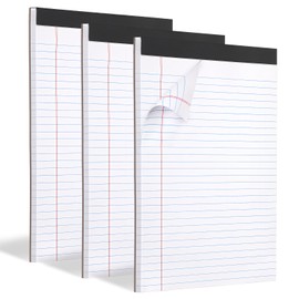 3 Pack Legal Pads Refills Note Pads, Writing Pads 8.5 x 11 Inches, Memo Pads Lined Writing Note Pads, Letter Size Legal Pad Wide Ruled Lined Pads Legal Rule for School Office（30 Sheet per Pads）