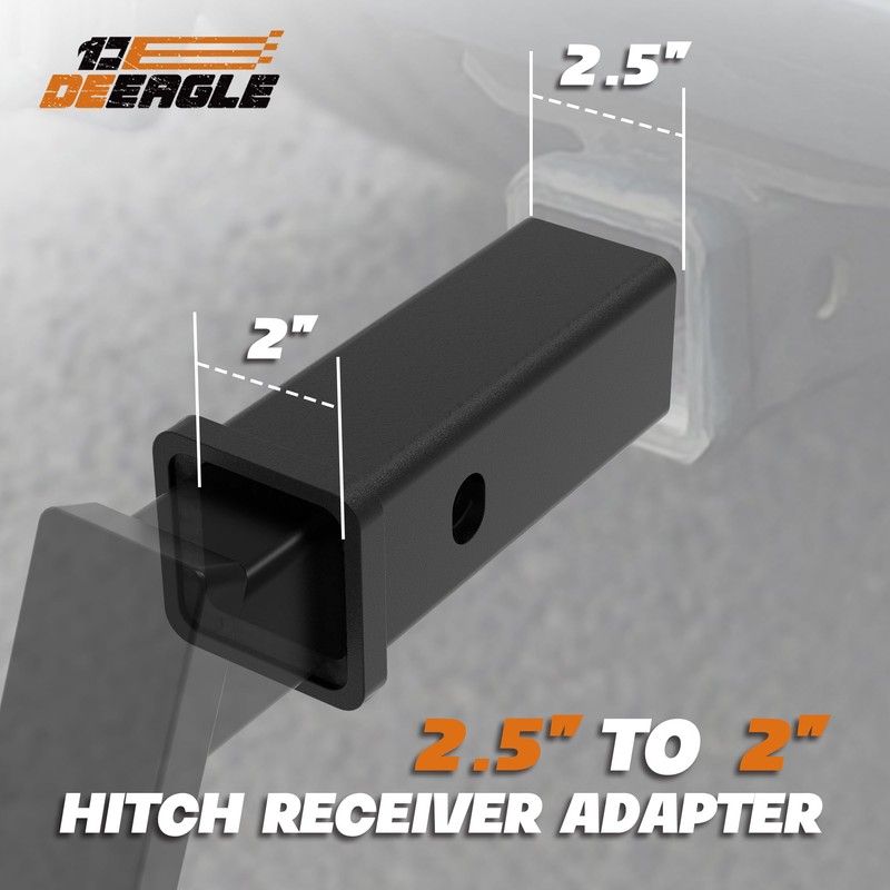 DEEAGLE 2.5 Inch to 2 Inch Hitch Reducer for Chevy