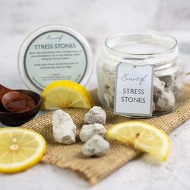 Corincraft Aromatherapy Stones Corincraft Stress Stones | 100% Natural Aromatherapy for Relaxation & Calm | Volcanic Rock Infused with 8 Essential Oils | Sustainable Vegan & Cruelty-Free | Handmade in UK