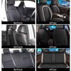 IKABEVEM Full Car Seat Covers Leather Car Seat Covers Fit