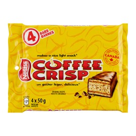 Canada Candy Coffee Crisp Chocolate Bar, 4 Count (Pack of 1), Imported from Canada. (Basic)