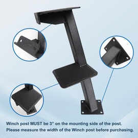 Universal Boat Trailer Steps - 3 Steps Fit for Bass, Pontoon & Hunting Boats - No-Slip Surface, 400LB Capacity - Fits 3'-3.5' Tongues