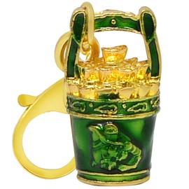 Isui Key Holder, Amulet, Feng Shui Goods, Key Chain, Wallet, Success, Money Luck, Decorative Accessory, green