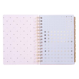 russell+hazel 2025 Spiral Blush Weekly Planner, 12 Month Calendar (January 2025 – December 2025), 5.875" x 8.25” (100620)