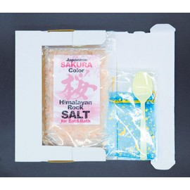 Mysterious Salt Sakura Rock Salt (Mill Granular) Himalayan Pink 10.6 oz (300 g) Convenient Stand Zipper Bag) (For Edible & Bath Use) [Gift Box Ideal Gift For Gifts] 100% Natural Rock Salt Contains