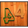 Sweet Prints Inc Number 4 Cookie Cutter - Dishwasher Safe