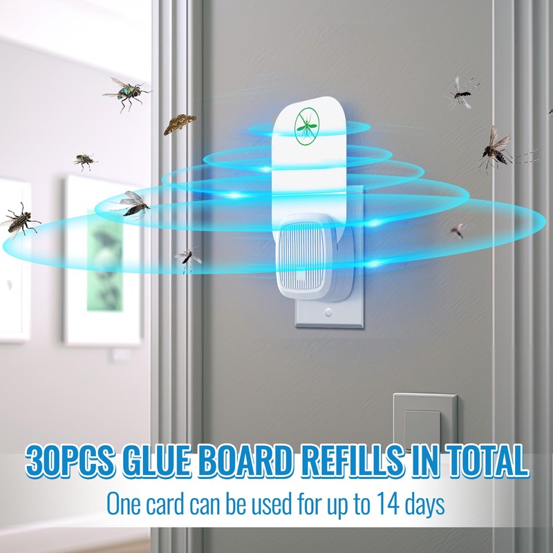 Qualirey 30 Pack Flying Insect Trap Refill Compatible with VEYOFLY