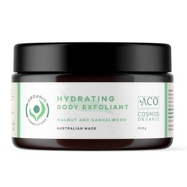 Organic Formulations Hydrating Body Exfoliant With Walnut And Sandalwood 200G