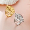 YILUOCD Witches Knot Ring for Women Stainless Steel Witchcraft Celtic