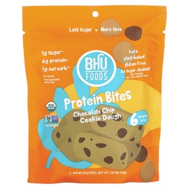 Protein Bites, Chocolate Chip Cookie Dough, 6 Bites, 0.88 oz (25 g) Each