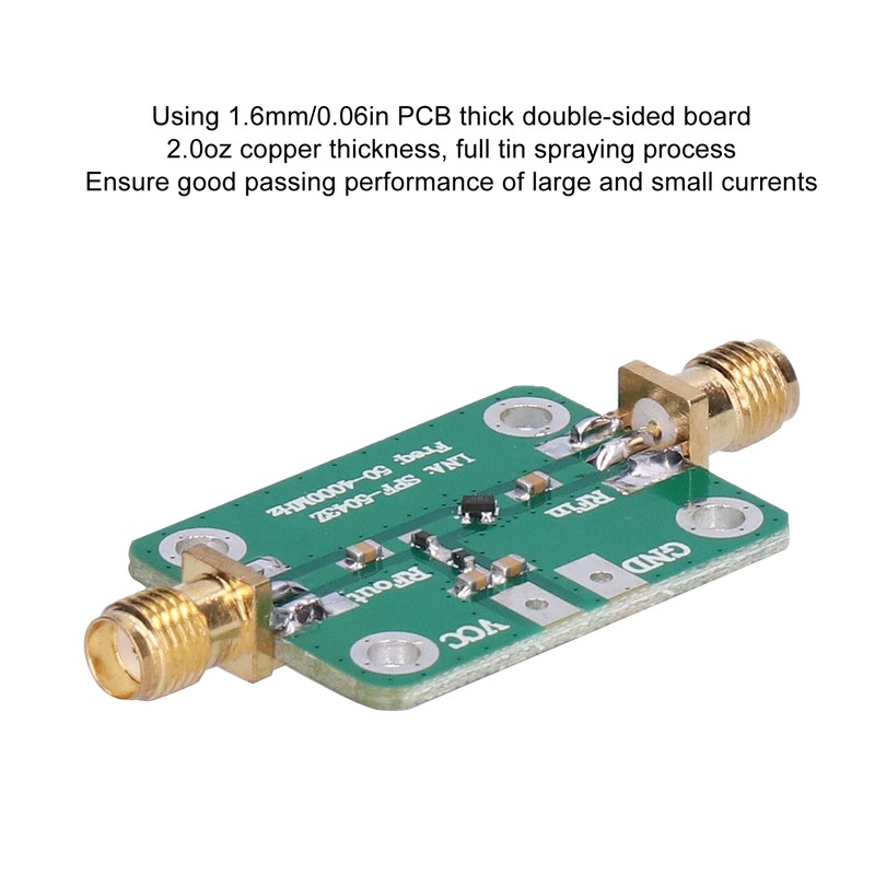 SPF‑5043Z RF Amplifier Module Microwave 50‑4000MHz PCB LNA Broadband Board
