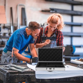 Milisten Aluminum Box Suitcase Tool Chest - Men's Alloy ABS Storage Case with Tool Case & Carrying Case