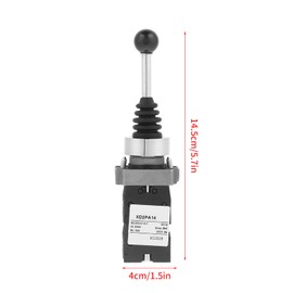Joystick Switch, 1pc XD2PA14 4NO 4 Position Lock Lock Joystick Switch Instant Joystick Switch for Industrial Control AC 50Hz and DC Circuits