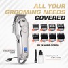 Fagaci Professional Hair Clippers Men Cordless, 440C Steel Barber Kit