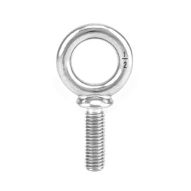 QWORK Eye Bolt, 10 Pack 1/2" -13 x 1-1/2" Marine Grade Stainless Steel Lifting Ring Threaded Eyebolt Machinery Shoulder Eyebolts