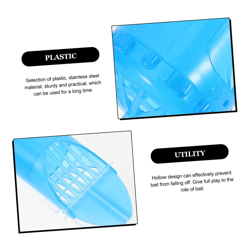 BESPORTBLE 2pcs Fishing Bait Trap Cage Removable Fishing Lure Holder