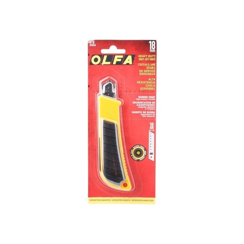 Olfa 5004 18mm Pistol Grip Ratchet-Lock Snap Off Utility Knife