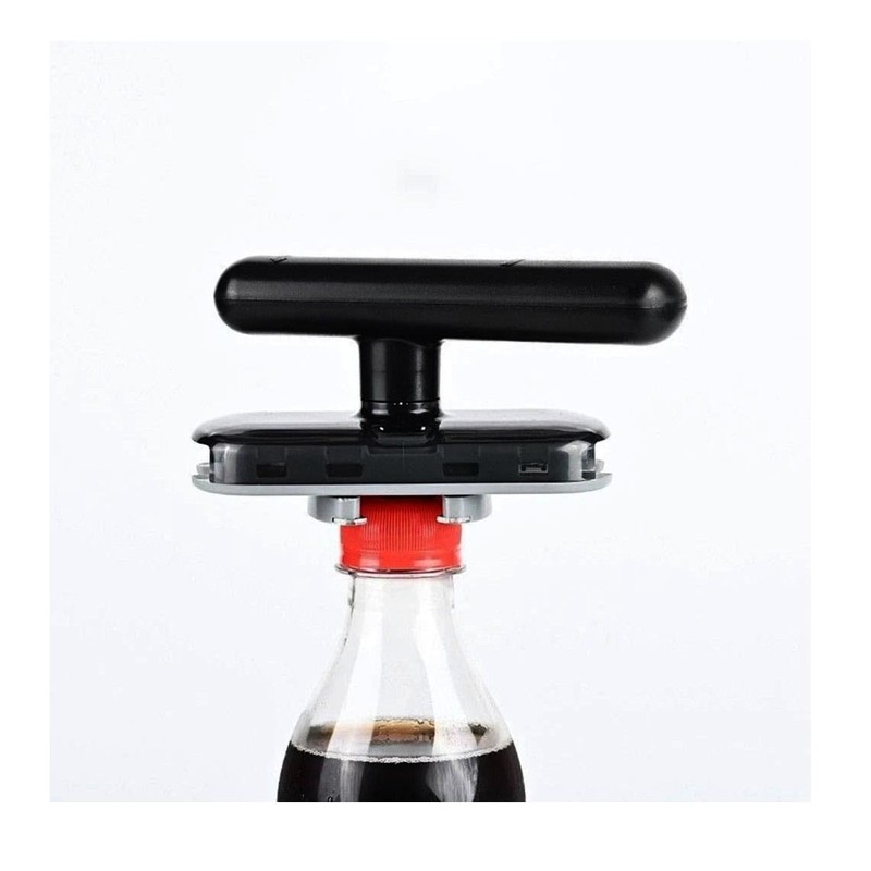 Jar Opener with T-Handle Grip, Adjustable Manual Can and Bottle