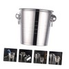 LABRIMP Ice Bucket Ktv Cooling Stainless Steel Portable Bucket Chill