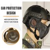 AOUTACC Airsoft Mask with Tactical Goggles,Airsoft Mask with Ear Protection,