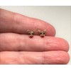 Christmas Reindeer Earrings with Crystal Stones - 925 Sterling Silver
