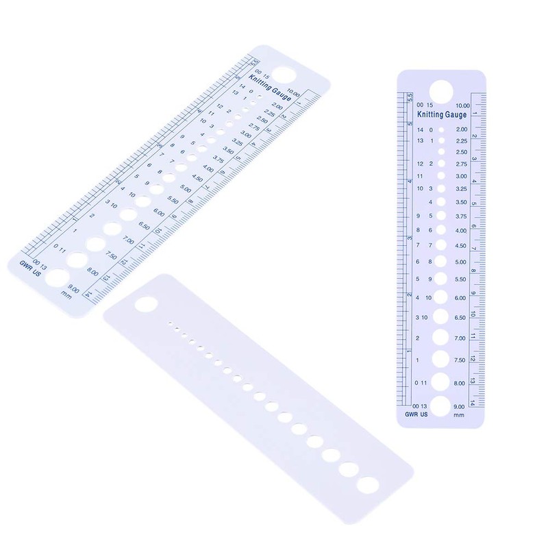 Knitting Gauge Ruler for Accurate Needle Sizing Knitting Gauge Knitting