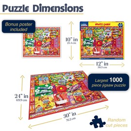 White Mountain Puzzles Fruity Candy 1000 Piece Jigsaw Puzzle Fun Food Puzzles for Family
