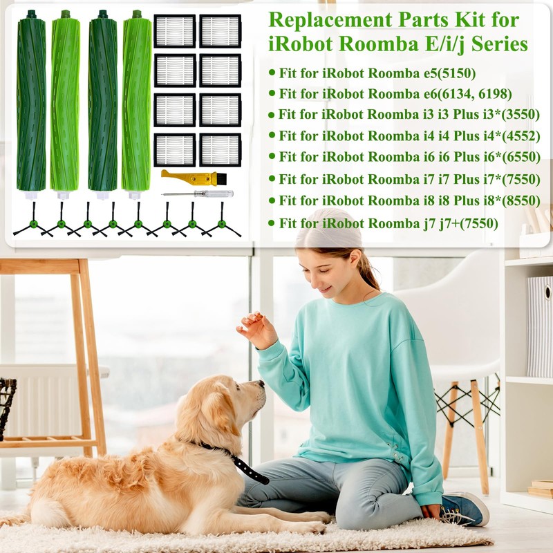 18 Pack Replacement Parts Accessories for iRobot Roomba i3 i3+