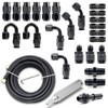 Medoon 6AN PTFE Fuel Line Kit, 5/16" Nylon Stainless Steel