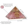 Large Orgone Pyramid | Rose Quartz Pyramid Crystal | Tree