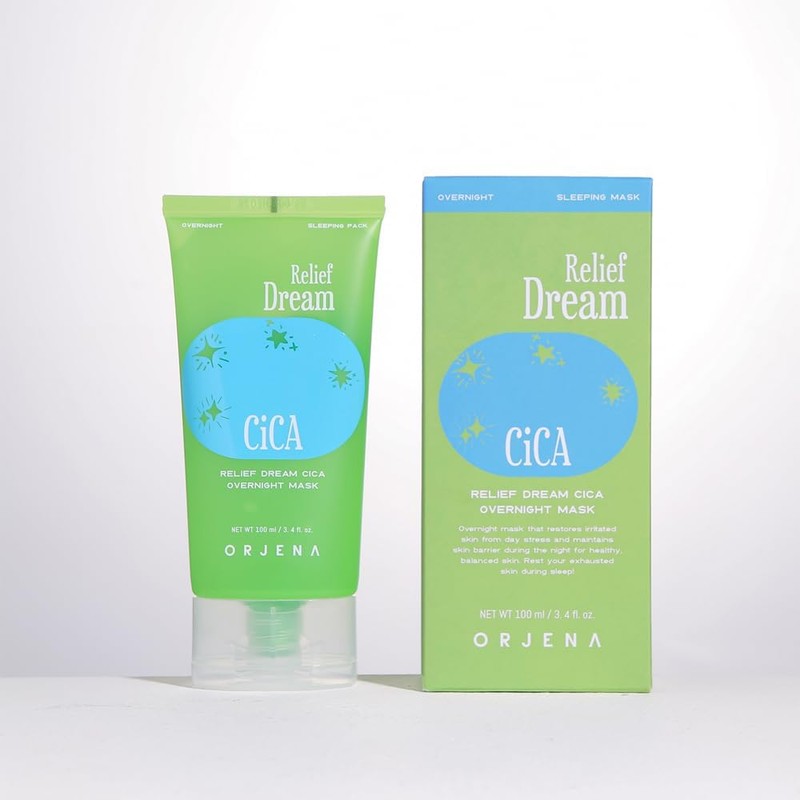 ORJENA Relief Dream Cica Overnight_Mask Sleeping_Pack Basado en fórmula vegana,