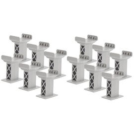 WHAMVOX 2sets Kids Train Bridge Supports Compatible Bridge Track Accessories Sturdy 6pcs*2
