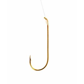 Eagle Claw Assorted Aberdeen Light Wire Snell Fishing Hook, 24 Piece (Gold)