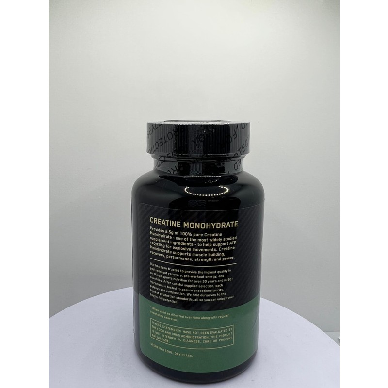 Micronized Creatine Monohydrate Capsules, 2.5g, 60 Count, for Muscle Building