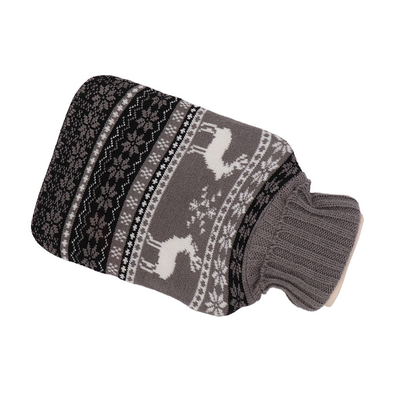 Rubber Hot Water Bottle With Waist Cover Knitted Cover Warm