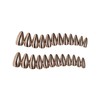 LOZTBUE 24 Medium Nails Light Bronze Chrome Apricot Mirrored Metal