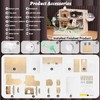 11 in 1 Wooden Hamster Cage with All Accessories, 15.8
