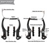Hmfmdy Bicycle Brake Kit Brake Kit for Most Bikes, Mountain