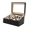 TBvechi 4+6 Luxury Automatic Rotation Watch Winder Leather Storage Case
