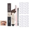 Holzsammlung Eyebrow Stamp Stencil, 2 Colours in 1 Eyebrow Powder